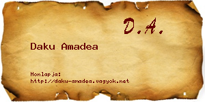 Daku Amadea névjegykártya